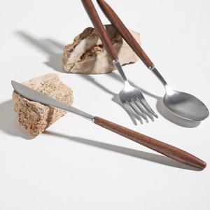 [벨류세라믹]디니스 월넛 우드 커트러리(디너나이프)