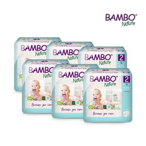 [비밀특가] 밤보그린 기저귀 2단계 밴드형 30매x6팩 1박스