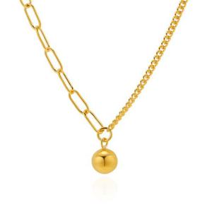 [한국금다이아몬드] 여자 순금 목걸이 체인 볼 언발 24K 18.75g 18K장식