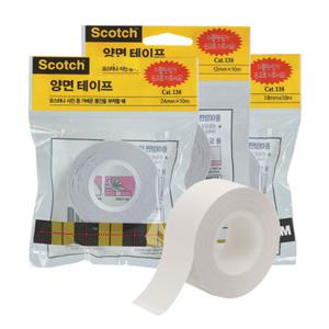 3M 스카치종이양면테이프 138(24mmx10M)