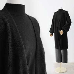 [헤이올리] 뽕송이 볼륨소매 V넥 롱 가디건 3컬러 택1 NH917