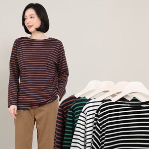 애비뉴투지 엄마옷 제임스 단가라 순 면 루즈핏 티셔츠 A09153