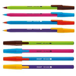 모나미 153 스틱 비비드 칼라 볼펜 12자루2타스