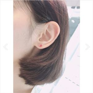 미니골드 14K 러브시그널 ver.2 팬시러브 시그널 귀걸이 ELKS4107