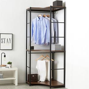 벨르 코너형 시스템 철재 행거 드레스룸 코너옷장