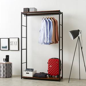 벨르 1단 1200시스템 철재 행거 드레스룸 수납 옷장