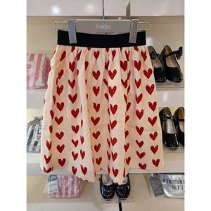 [셀덴] 하트 코듀로이 스커트 EDWH21N52