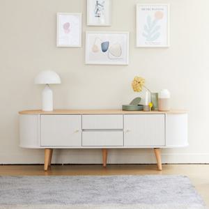 [데코라인] 비쥬블랑쉬 거실장 1600