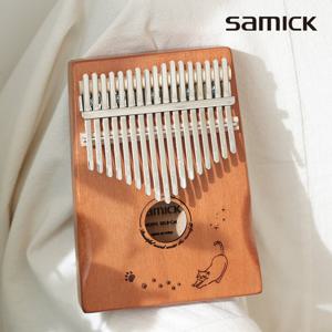 삼익 칼림바 SKLB-17 고양이 올솔리드 마호가니 17키 음계각인