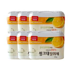 해피룸  싱크대탈취제  150g  레몬향 6개1세트