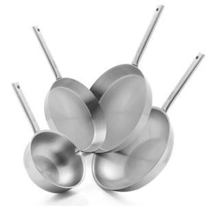 [세신 퀸센스] 샤이니 통5중 스텐 팬 4종 - 팬24,30cm,웍20,28cm