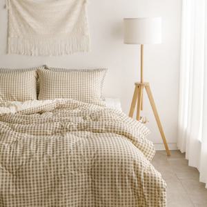 클라우드 깅엄체크 광목 차렵이불 패드세트 SS슈퍼싱글