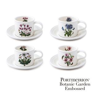 [포트메리온]엠보스드 BF커피잔 0.26L 4인조(BK)