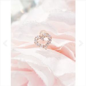 미니골드 14K 하트 큐 피어싱 EMSM4586