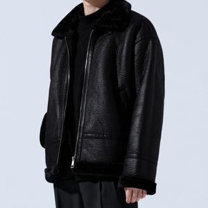 [탑보이][탑보이] 하이넥 레더 양털 무스탕 (K2127)