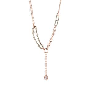 [도로시] 14k 트렌디 다이아몬드 클립체인 목걸이(3.5mm)