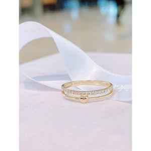 미니골드 14K 투라인 하트 미스링 RRTM4086