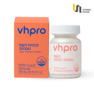 비타민하우스 데일리 비타민D 3000IU 1박스(2개월분)