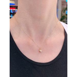 미니골드 14K 하트통통 목걸이 NNKM4316