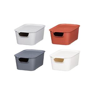 리템 EL 리빙박스 소형 다용도 멀티 수납 뚜껑 정리함