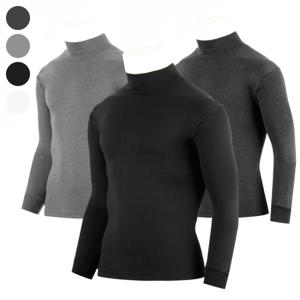 [아재나라]YSTD1002 겨울 남자 면스판 반폴라티셔츠 반목폴라티