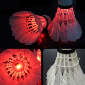 런웨이브 배드민턴 야광 깃털 나일론 셔틀콕 2P 세트 불빛