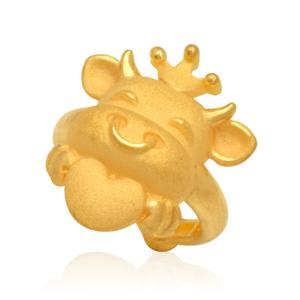 순금 돌반지 3.75g 24K [왕관소 소띠]