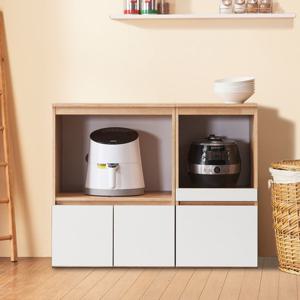 [더젠] 레이그1000 주방렌지수납장세트3(800렌지대, 800틈새장)