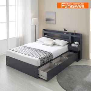 퍼스웰 루디 LED높은형수납서랍침대 프레임.퀸(UJ_032)