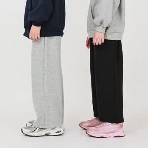 [제니]제니 와이드핏 밍크 무지 통바지 겨울 여아 남아 초등학생 주니어 밍크팬츠