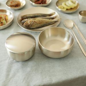 명성유기 방짜 신옥식기 원앙세트