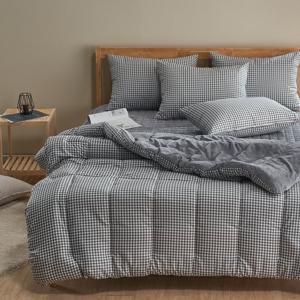 룸마이룸 깅엄체크 극세사 이불패드세트 Q