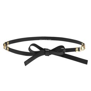 샤넬벨트 베이직 리본 램스킨 블랙+골드