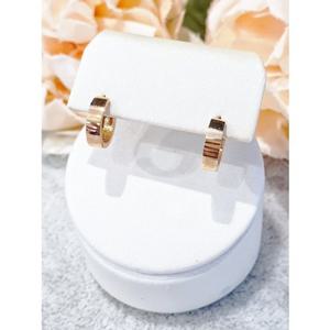 미니골드 14K 와이드심플 링 귀걸이 10MM ECPM4039