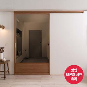 리바트집테리어 우디 원슬라이딩 중문 800~1000(망입유리)