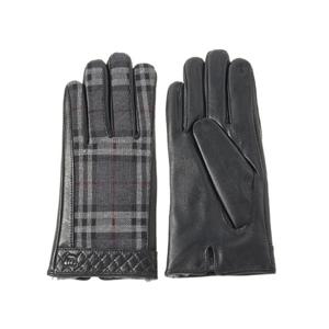 [M.U] 스마트터치 체크 발열안감 여성 가죽장갑 MH-42601