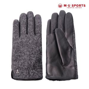 [M.U] 심플퍼엠유 여성 콤비 가죽장갑 MH-41402