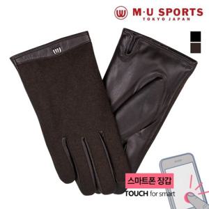 [M.U] 울커플 뮤 스마트터치 남성 가죽장갑 MH-32401