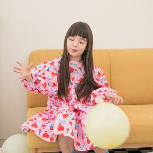 퍼키 스윗크림 셔링 여아 예쁜 유치원 원피스 드레스