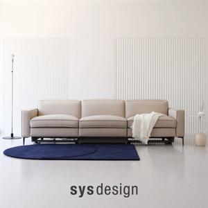 [11.24-30 GS블랙위크세일][시스디자인] 바움 천연면피가죽 4인 리클라이너 소파