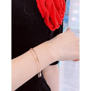 미니골드 14K 모니카 볼륨 레이어드 팔찌 BNKM4332