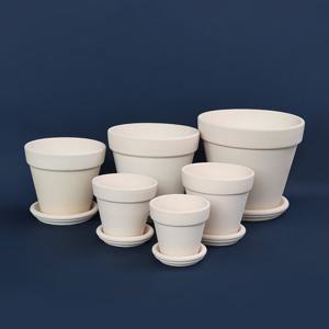 크림 화이트 국산 수제 테라코타 토분 22호 화분