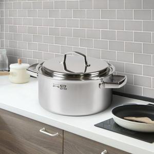 키친아트 일품 스텐 304 통7중 인덕션 냄비 양수 24cm