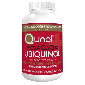 큐놀 유비퀴놀 메가 코큐텐 100mg 60소프트젤 Qunol Ubiquinol M