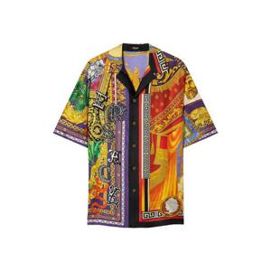 25 FW 베르사체 버튼 그래픽 프린트 셔츠 10039261A16396 TP445120209