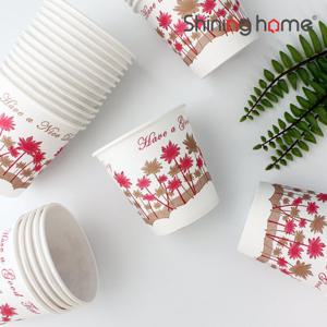 [샤이닝홈]라온 일회용 종이컵 6.5온스 2000개 꽃인쇄