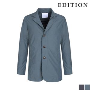 [에디션] 라운딩 슬릿 버튼 카라 자켓 (NEA3KG1601)