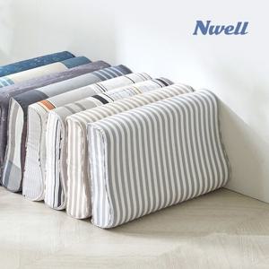 느웰 천연라텍스 굴곡형 베이직 경추베개(디자인)