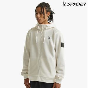 [스파이더] 공용 베이직 와펜 후드 집업 SPHPCNFT303UOWH