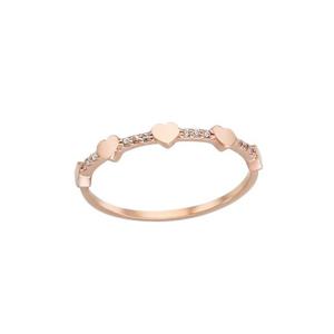 [GB] 하트 화이트 스톤 10K GOLD 반지 LRT17116T